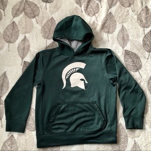 Michigan State Nike Hoodie Kids Green